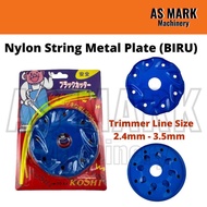 Good Quality 2in1 (Biru) Besi 2.4mm-3.5mm Nylon String Metal Plate Brush Cutter / Tali Dan Piring Me