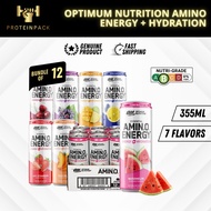 [Bundle of 4/12] Optimum Nutrition Amino Energy + Hydration Sparkling Drink 12oz (355ml)