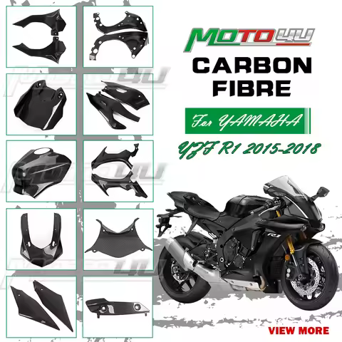 MOTO4U For YAMAHA YZF R1 2015-2018 100% Full Carbon Fiber Motorcycle Fairing Kit Body Fairing Protec