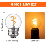 Vintage Style Spiral LED Filament Light Bulbs E14 E27 1.5W 3W LED Edison Bulb Retro C22 C35 T22 T28 