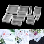 1Pcs Square Rectangle Silicone Mold Dried Flowers Plant UV Epoxy Resin Mould For DIY Coaster Pendant Jewelry Making Accessories