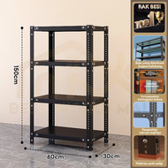 Rak Besi 5 Susun Serbaguna Rak Siku Kuat Untuk Penyimpanan Barang di Gudang dan Dapur
