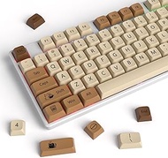 Coffee Cat Keycaps PBT Dye-Sublimation XDA Profile Custom Keycaps 60 Percent ANSI US Layout 138 Keys
