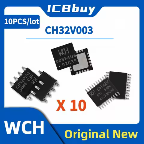 CH32V003 CH32V003F4P6 CH32V003J4M6 CH32V003F4U6 Industrial-grade MCU RISC-V2A, Single-wire Serial De