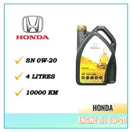 HONDA ENGINE OIL FULLY SYNTHETIC 0W-20 4L (ORIGINAL)