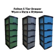 Felton 5 Tiers FDR 488 Drawer / Clothes Storage / Clothes Cabinet / Multipurpose Drawer