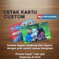Print Pertamina Barcode Pertamina Cards, CUSTOM images according to your wishes, waterproof quality 