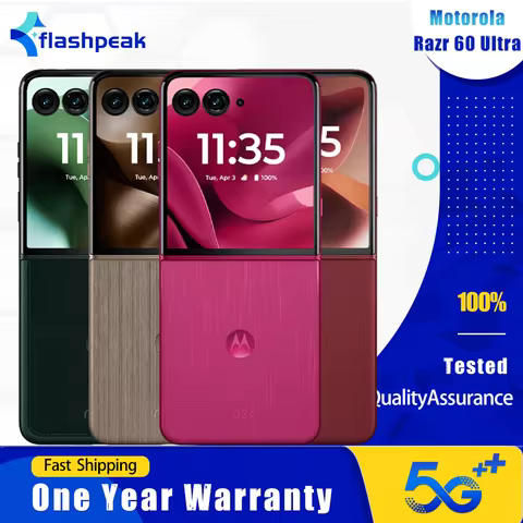 Motorola Razr 60 Ultra XT2551 5G Mobile Phone NFC 16GB+256GB/512GB 165Hz 7‘’ 50MP Dolby Snapdragon 8