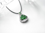 多福常樂 | 冰種陽綠翡翠彌勒佛 / 佛公 | 天然翡翠玉珮