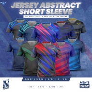 DJ Sport Jersey Abstract FULLY PRINTING Short Sleeve S-2XL