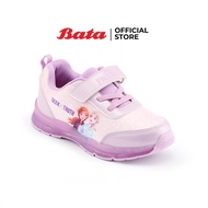 Bata บาจา ยี่ห้อ Bubble Guumers รองเท้าผ้าใบ สนีคเคอร์ ลายPrincess Elsa & Anna ติดไฟ LED รองเท้าเด็ก