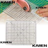 KAREN1 Quilt Cutting Template, Transparent 5 in 1 Quilt Cut Ruler Template, Universal Squared Acryli