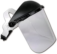 K & R Plastics 815M-40CPT K8154PF 8" x 15.5" x .040" PETG Faceshield (Headgear NOT Included),Clear