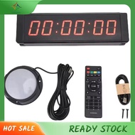 [luxiang.] Running Event 1.5in 6 Digit LED Race Timer Red Display Gym Timer 12/24 Hour with Stopwatc