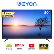 WEYON SMART TV 50 นิ้ว  สมาร์ททีวี LED TV /4K/ Android 11.0 รองรับ Netflix / Youtube / Google
