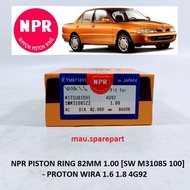 NPR PISTON RING SET 82MM 1.00 [SW M31085 100] - PROTON WIRA 1.6 1.8 4G92