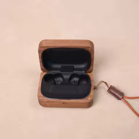 Premium Walnut Wooden Case for Bang & Olufsen Beoplay EX – Handmade Walnut Cover with Custom Logo an