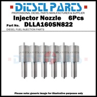 6Pcs Diesel Fuel Injector Nozzle Tip DLLA160SN822 105015-8220​ for Mitsubishi Fuso Super Great 6D40 