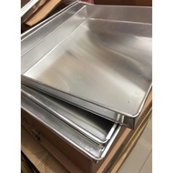 Loyang Aluminium Persegi Panjang Tebal Kue Bolu Gulung Tinggi 3 Cm