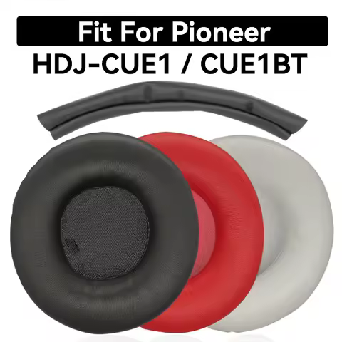 Earpads For Pioneer HDJ-CUE1 HDJ-CUE1BT CUE1 CUE1BT Headphone Replacement Headset Ear Pad PU Leather