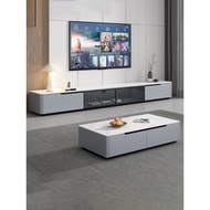 TV Console Simple Modern TV Cabinet Coffee Table Combination Solid Wood Floor TV Console Cabinet Hig