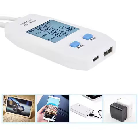 USB Tester, UNI-T LCD USB Tester Detector Voltmeter Ammeter Digital Power Capacity Tester Meter(UT65