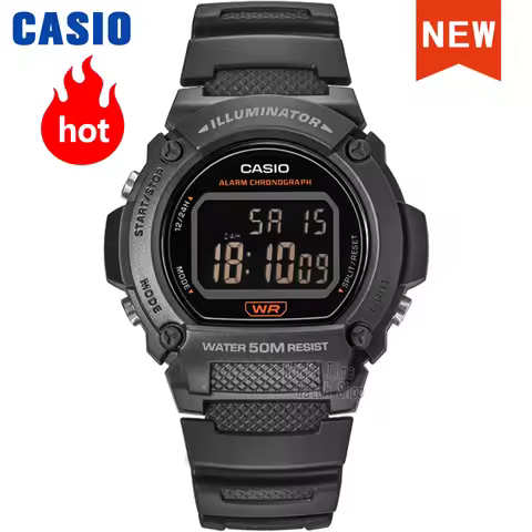 Casio Watch for Men Electronic Display Quartz Hands Waterproof Large Dial Reloj Casio Hombre W-219H 