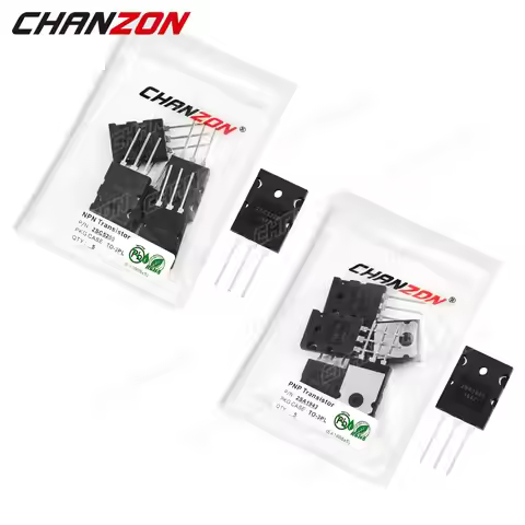 10pcs (5PCS 2SA1943 + 5PCS 2SC5200) TO-3PL NPN PNP Transistor Kit Bipolar Junction BJT Triode Tube F