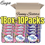 【ON SALE】QAQA 100Pads Funny Sisters Sanitary Napkin (Daily-use/Night-use) Ultrathin Sanitary Napkins