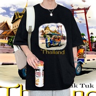 Thailand Songkran Festival Family Auspicious T-Shirt Plus Size Road Daily Dress &amp; Match Short Sleeve