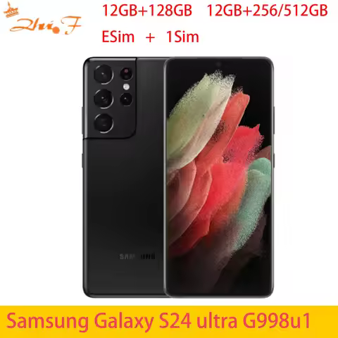 Samsung Galaxy S21Ultra 5G G998U G998u1 ROM 128g/256/512G Snapdragon NFC Octa Core Unlocked 5G Cell 