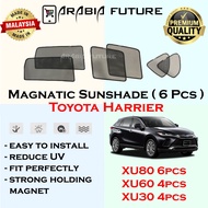 Toyota Harrier XU80 XU60 XU30 SUV MPV 6pcs Magnetic Sunshade Car Window Sun Shade Cermin kereta expander block