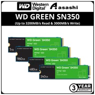 Western Digital WD Green SN350 240GB / 480GB / 960GB / 1TB QLC M.2 2280 PCIE Gen3 x4 NVMe SSD