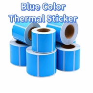 Blue Thermal barcode Sticker Paper For Xprinter Thermal Printer WRed Color waybill Sticker Marklife 