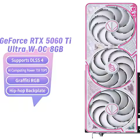 Original Colorful iGame NVIDIA GDDR7 GPU GeForce RTX 5060Ti Ultra W OC 8GB GDDR7 for Desktop Gaming 
