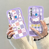 Pink and blue Hello Kitty cat Wavy case for Realme note 50 c53 c51 c51s NARZO N53 Anti fall and shoc