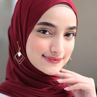 2d mocha square hijab earring accessories