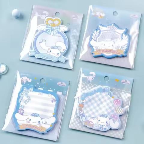 Genuine Sanrio Cinnamoroll Kuromi Melody Sticky Notes Cute Cartoon Multi-Function Memo Pad Student S