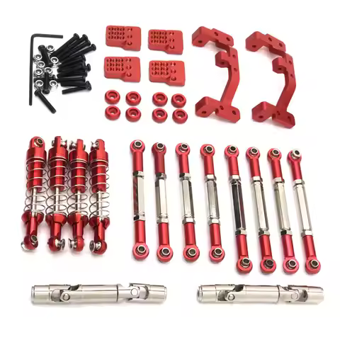 WPL C14 C24 1/16 RC Car Feiyu FY003-5A Metal Upgrade Parts, Tie Rods, Drive Shafts, Shock Absorbers