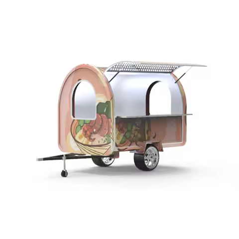 Colo Customized Two Wheels Mobile Food Cart Concession Trailer Towable Food Trailer For Sale