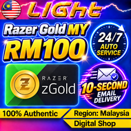 Razer Gold PIN MY RM100✨Available✨Malaysia Razer Gold Gift Card Direct Top-Up PIN Redeem Code✨ Gold 