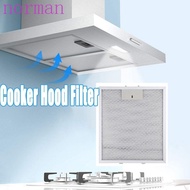 NORMAN Cooker Hood Mesh Filter, Ventilation Aluminum Mesh Kitchen Extractor Fan Filter, Easy To Install Oil-proof Silver Detachable Range Hood Dust Filter Kitchen