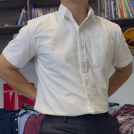 ApaceManson - short sleeve shirt with checkered front pocket COTTON 98% for Men Menswear WHITE OXFOR