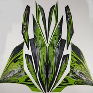 HIJAU Striping lis sticker standard original yamaha new Jupiter mx 135 green 2011 sticker original J