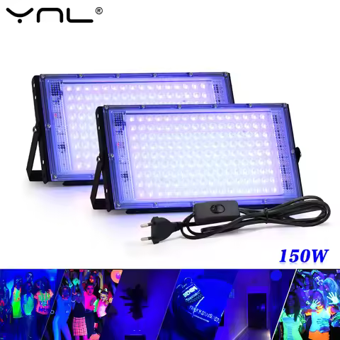 UV LED Flood Light 50W 100W 150W AC220V Outdoor Floodlight LED 395nm 400nm Ultraviolet Fluorescent S