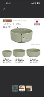 Aukatz 寵物健康水碗 M 尺寸 日本製造