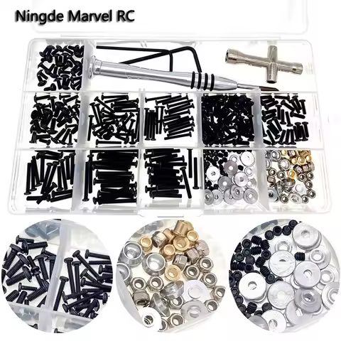 RC Car Screw Set Parts Kit Fastener M2 M2.5 M3 Phillips Socket Hex Wrench Washer For MN D90 D91 MN99
