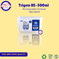 Trigem Re-500ml/Re-750ml/Re-1000ml/Ro-250ml/Ro-450ml/Ro-750ml/Sq-500ml/Sq-1000ml Microwavable 10pcs