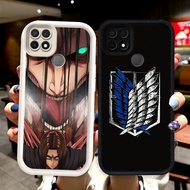 N20 Attack on Titan Black and White Silicone Casing for Realme C12 C25 C25S C15 OPPO A35 A15 A15S Ca