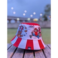 🔥READY STOCK🔥BUCKET HAT KFC X UJANG
